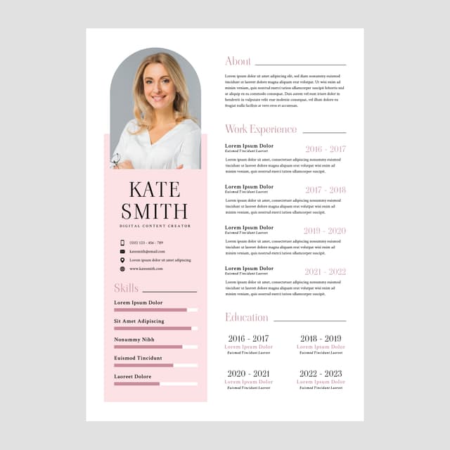 Kate Smith Resume Template